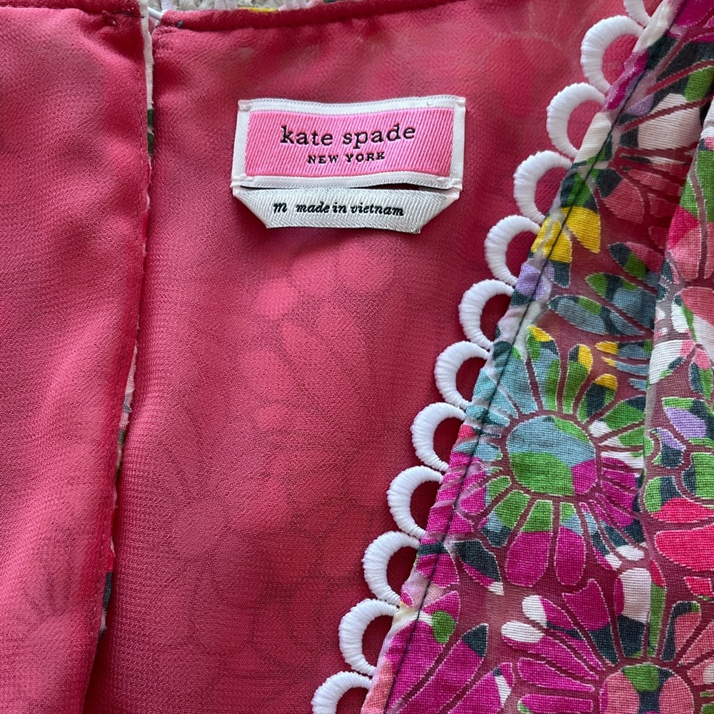 Kate Spade Pink Floral Top size M - Picture 2 of 5